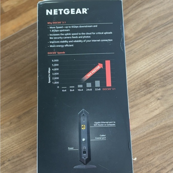 NETGEAR Black Cable Modem - Picture 5 of 11